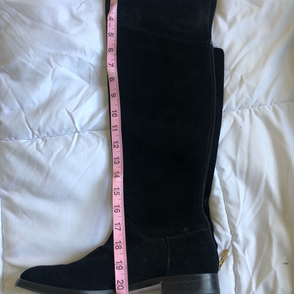 Italian Suède over-the-knee boots